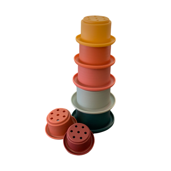 Silicone Stacking Cups Set
