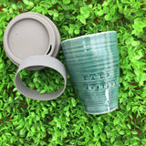 Handcrafted reusable coffee cups
